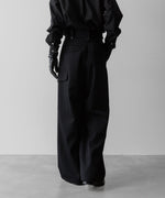 画像をギャラリービューアに読み込む, SUBLATIONS サブレーションズのHEAVY WOOL GABARDINE GURKHA CARGO PANTS - BLACKの公式通販サイトsession福岡セレクトショップ
