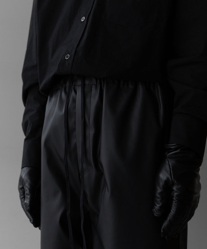 【stein】TRACK EASY TROUSERS - BLACK (AQUA DIMA®︎)