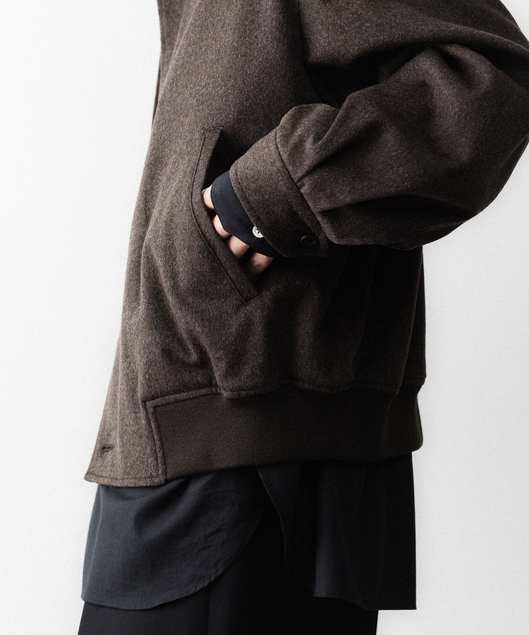 ssstein(シュタイン)のWOOL DOESKIN BUTTON FLY SHORT JACKET - GREY BROWNの公式通販サイトsession福岡セレクトショップ