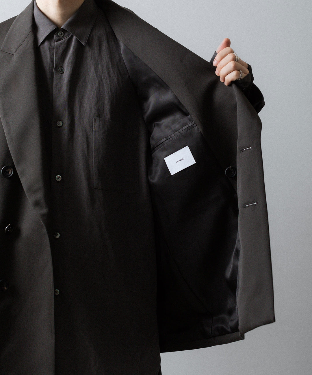 ssstein(シュタイン)のOVERSIZED DOUBLE BREASTED JACKET - GREY KHAKIの公式通販サイトsession福岡セレクトショップ
