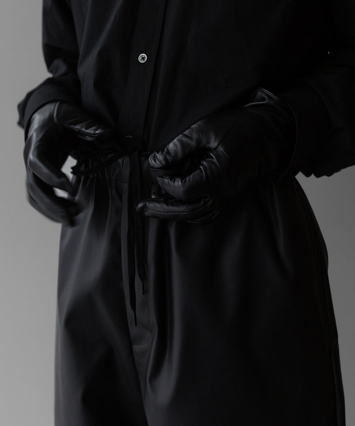 【stein】TRACK EASY TROUSERS - BLACK (AQUA DIMA®︎)