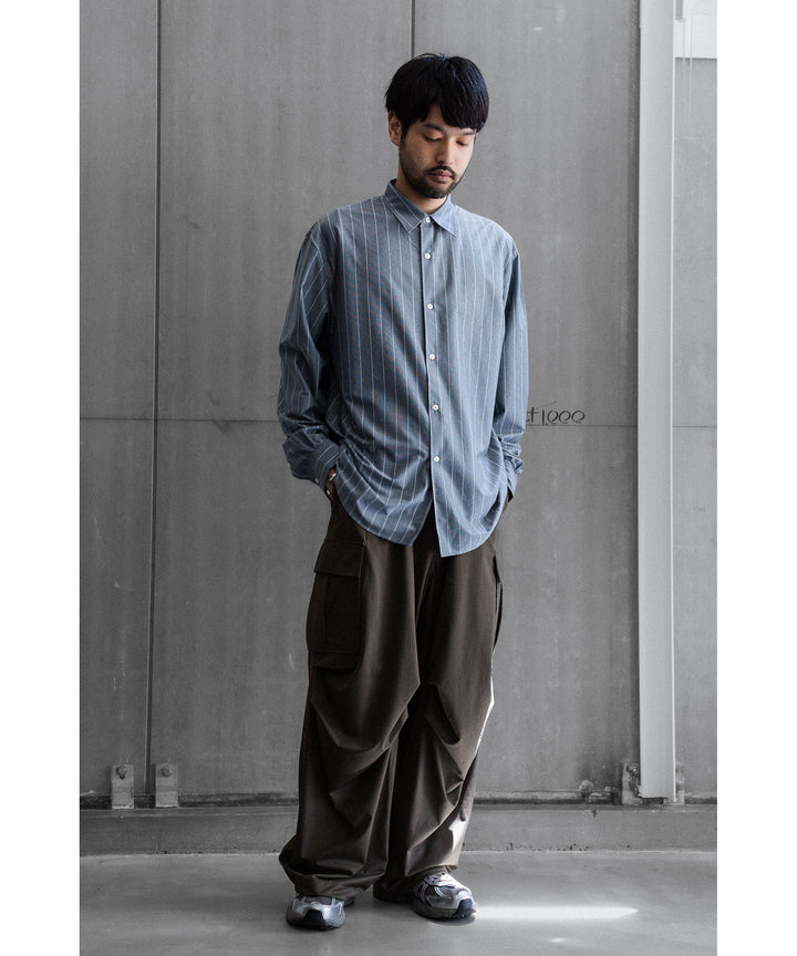 KANEMASA PHIL.-カネマサフィル46G MODEST STRIPE SHIRTのBLUE公式通販サイトsession福岡セレクトショップ