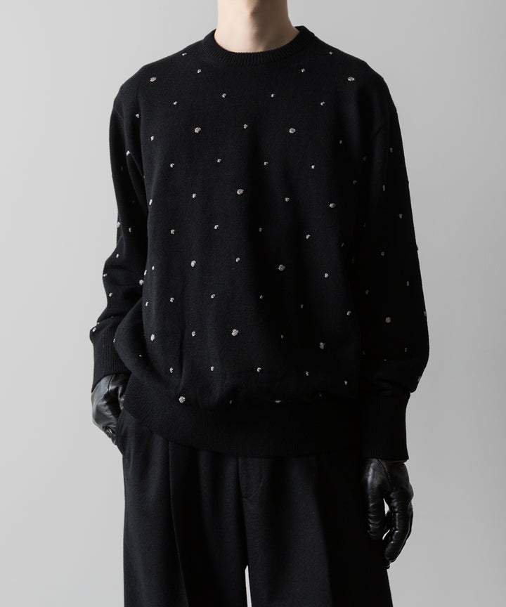 ssstein(シュタイン)の24AWコレクション GLITTER DOTS CREW NECK LS - BLACK 公式通販サイトsession福岡セレクトショップ