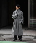 画像をギャラリービューアに読み込む, ssstein(シュタイン)のOVERSIZED DOUBLE BREASTED COAT - GREYの公式通販サイトsession福岡セレクトショップ
