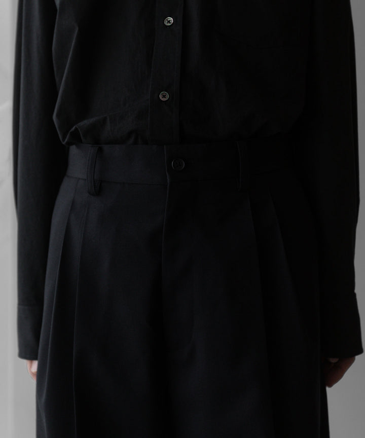 stein(シュタイン)の24SSコレクションLONG WIDE TROUSERS のBLACK