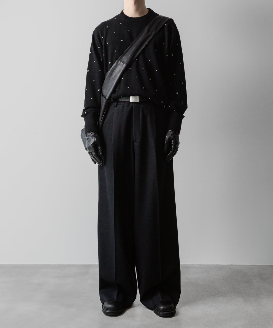 ssstein(シュタイン)の24AWコレクション GLITTER DOTS CREW NECK LS - BLACK 公式通販サイトsession福岡セレクトショップ