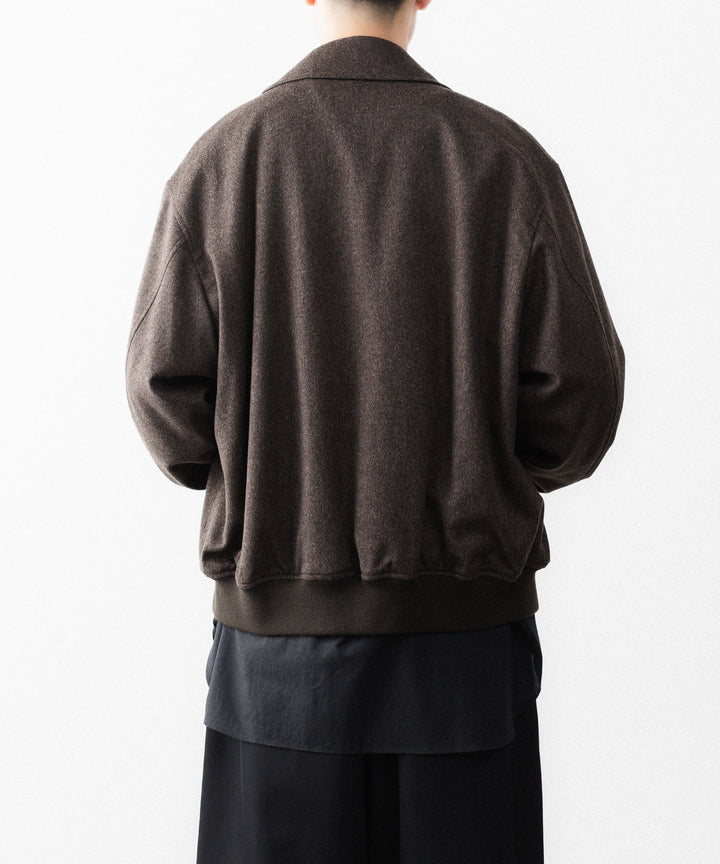 ssstein(シュタイン)のWOOL DOESKIN BUTTON FLY SHORT JACKET - GREY BROWNの公式通販サイトsession福岡セレクトショップ