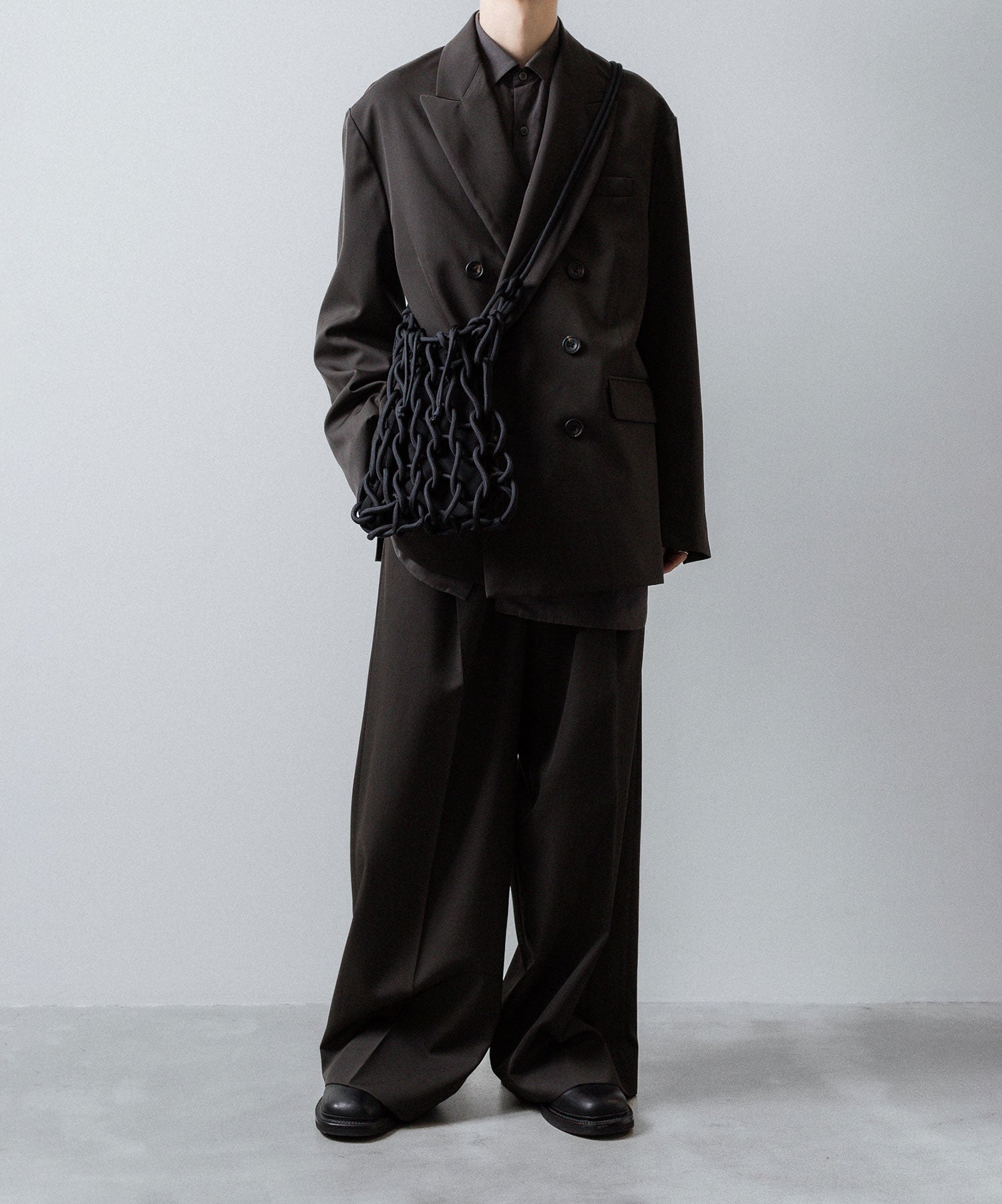 ssstein / シュタイン】OVERSIZED DOUBLE BREASTED JACKET - GREY
