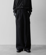 画像をギャラリービューアに読み込む, 【SUBLATIONS】HEAVY WOOL GABARDINE GURKHA CARGO PANTS - BLACK
