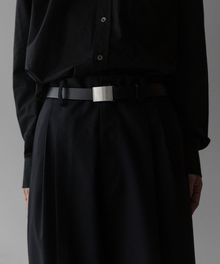 stein(シュタイン)の24SSコレクションLONG WIDE TROUSERS のBLACK