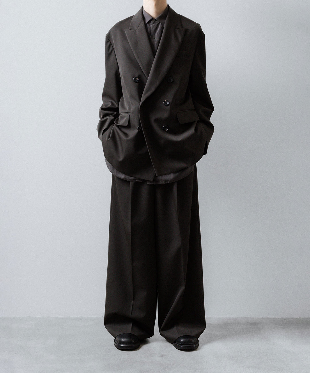 ssstein(シュタイン)のOVERSIZED DOUBLE BREASTED JACKET - GREY KHAKIの公式通販サイトsession福岡セレクトショップ
