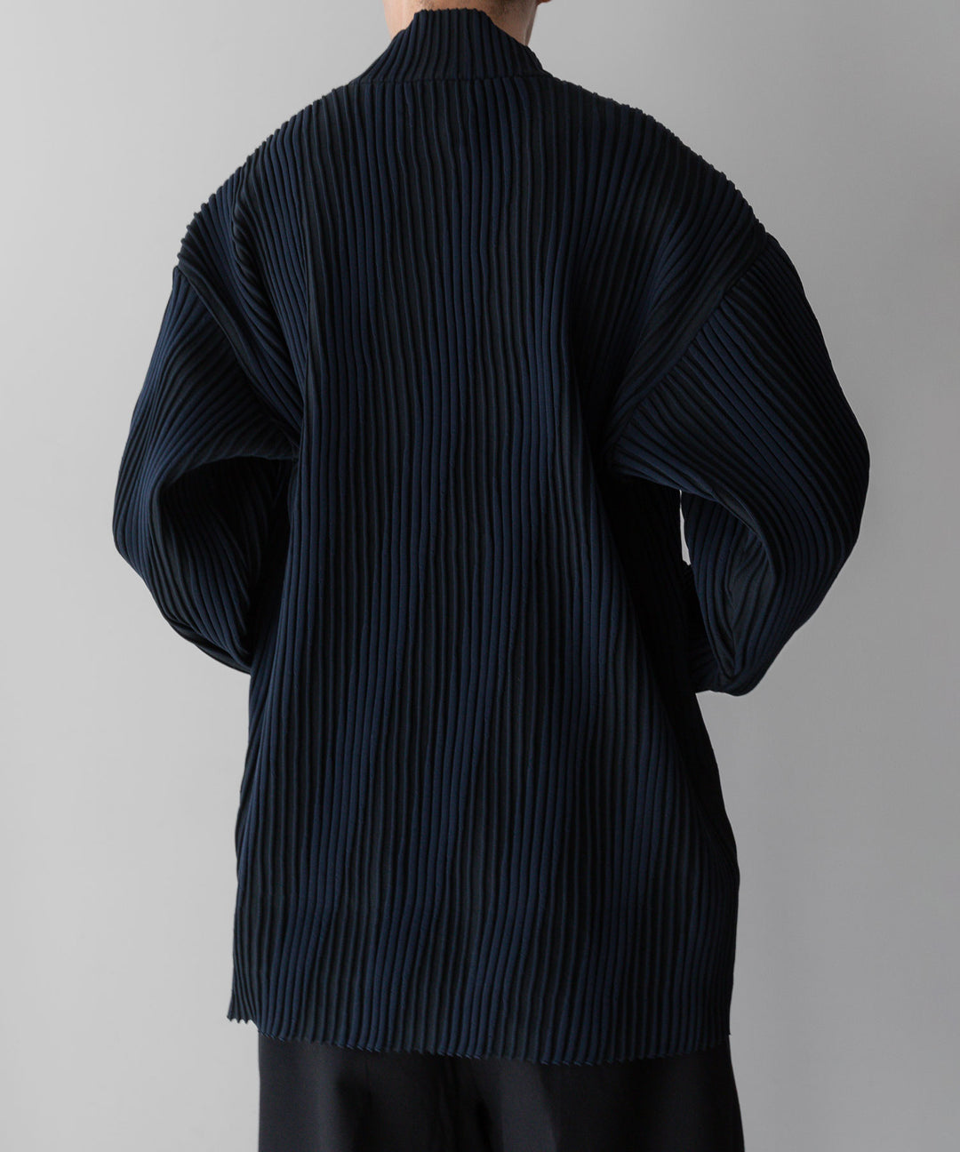stein(シュタイン)の23AWコレクションOBLIQUE PATTERNED KNIT LSのDARK NAVY 公式通販サイト session福岡セレクトショップ