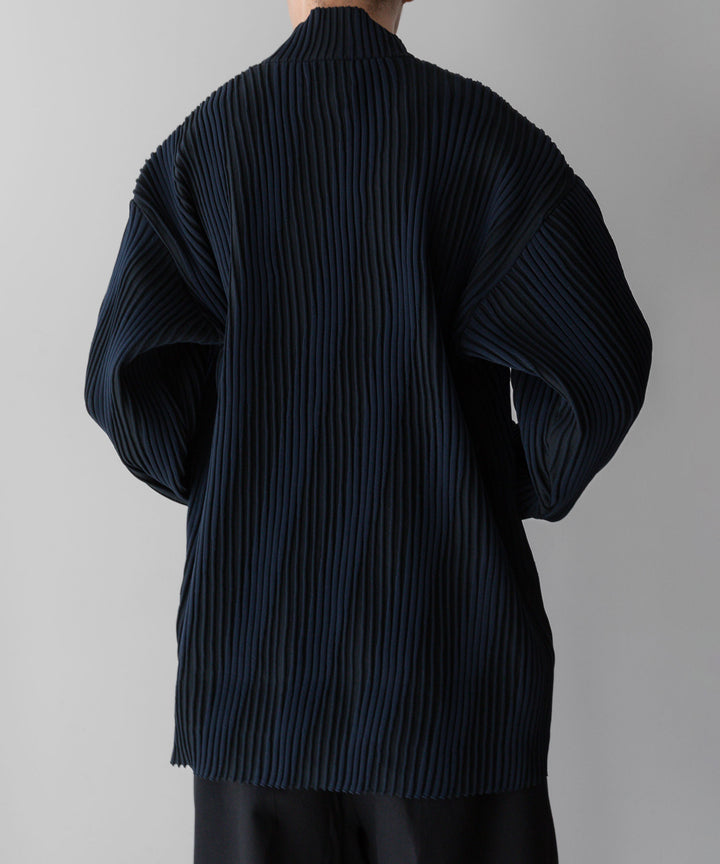 stein(シュタイン)の23AWコレクションOBLIQUE PATTERNED KNIT LSのDARK NAVY 公式通販サイト session福岡セレクトショップ