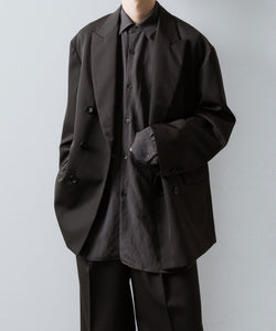 ssstein / シュタイン】OVERSIZED DOUBLE BREASTED JACKET - GREY