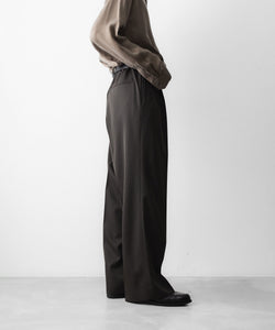 ssstein / シュタイン】EASY LONG WIDE TROUSERS - GREY KHAKI | 公式