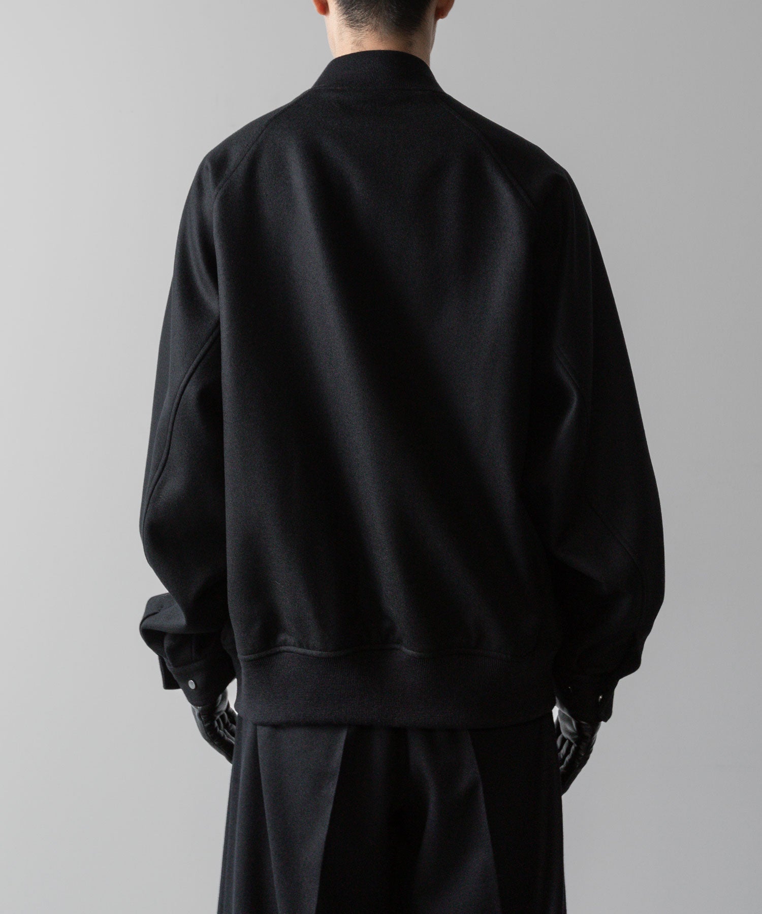 ssstein(シュタイン)の24AWコレクション MELTON STADIUM JACKET - BLACK 公式通販サイトsession福岡セレクトショップ