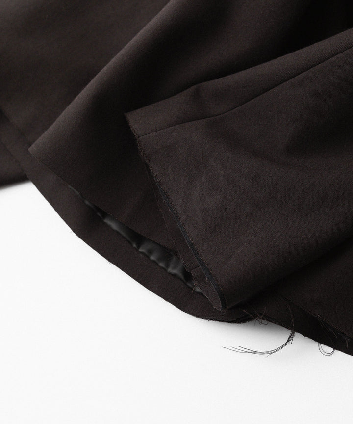 【CODA】BROWN WOOL TILT ZIP JACKET - BROWN