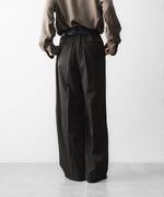画像をギャラリービューアに読み込む, ssstein(シュタイン)のEASY LONG WIDE TROUSERS - GREY KHAKIの公式通販サイトsession福岡セレクトショップ
