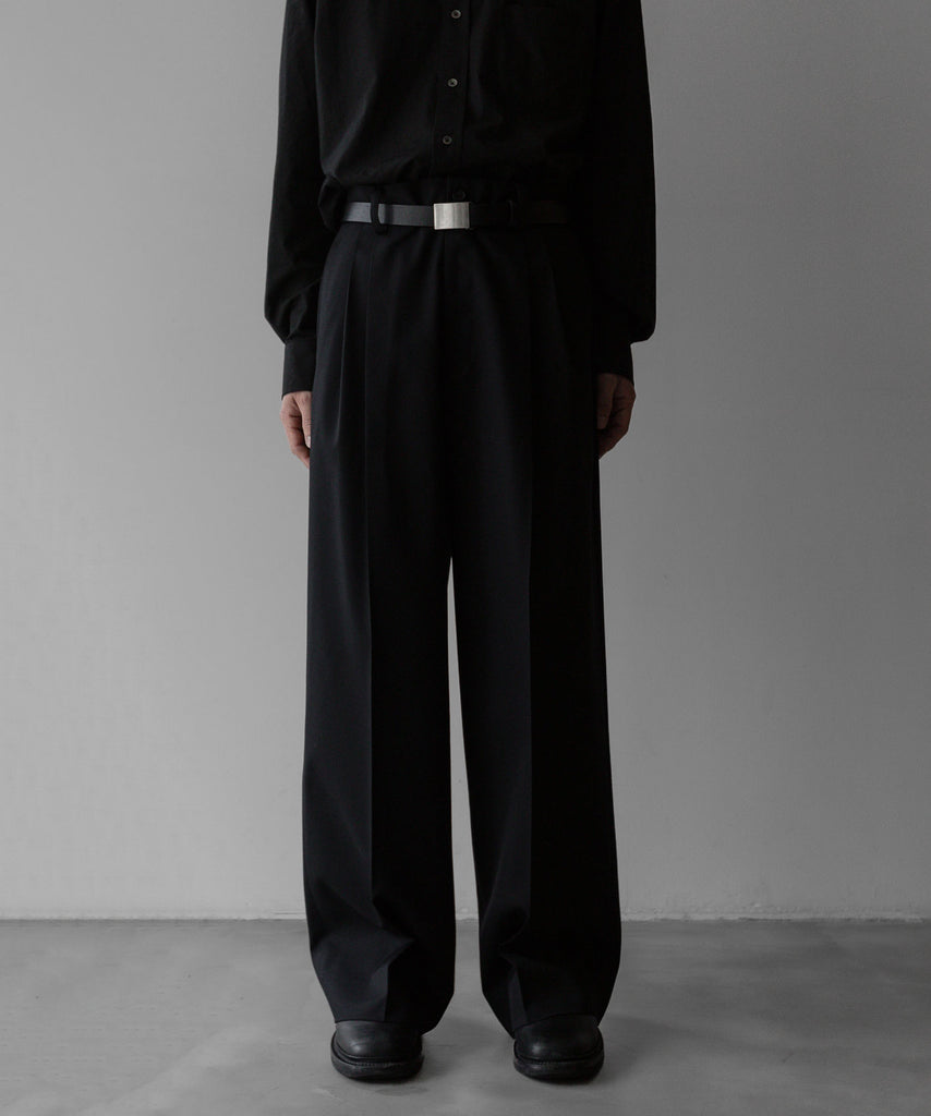 ssstein / シュタイン】LONG WIDE TROUSERS - BLACK | 公式通販サイト