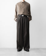 画像をギャラリービューアに読み込む, ssstein(シュタイン)のEASY LONG WIDE TROUSERS - GREY KHAKIの公式通販サイトsession福岡セレクトショップ
