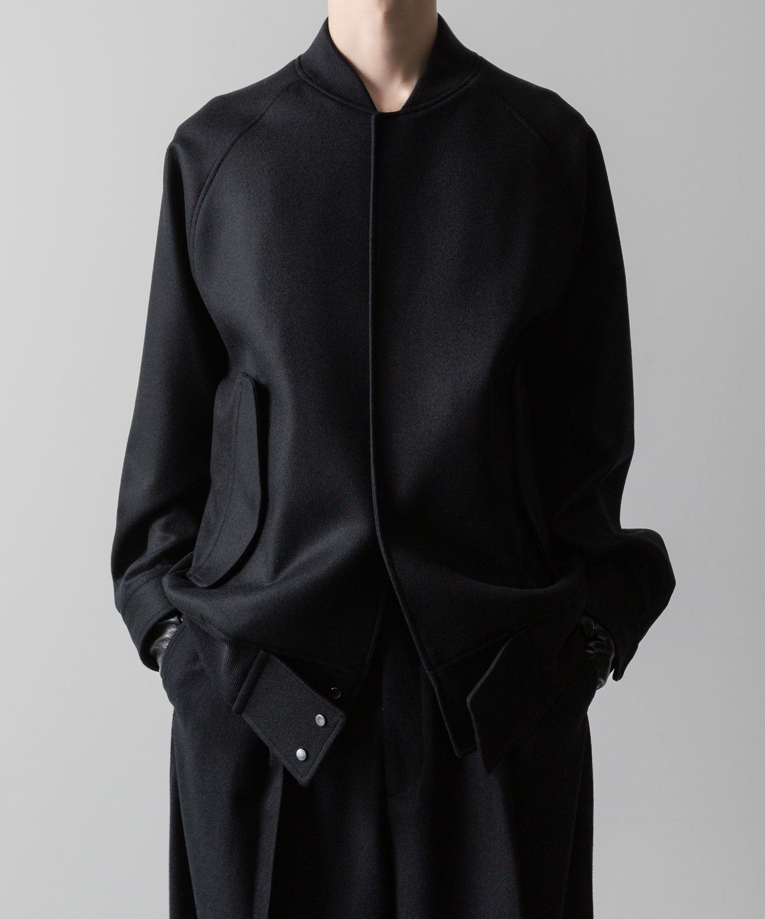 ssstein(シュタイン)の24AWコレクション MELTON STADIUM JACKET - BLACK 公式通販サイトsession福岡セレクトショップ