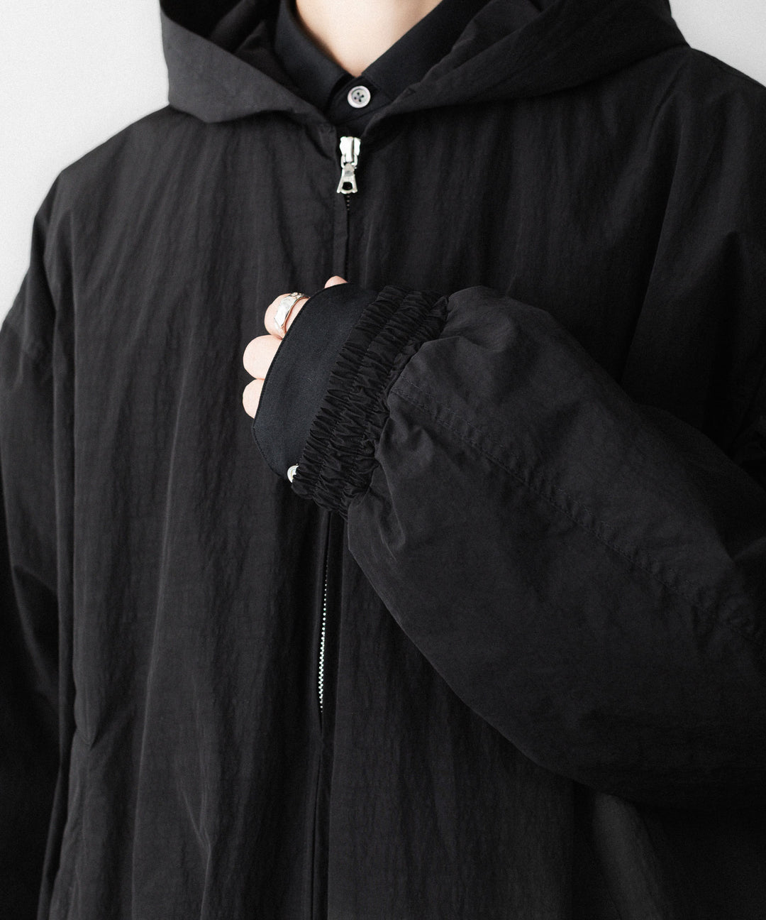 ssstein(シュタイン)のWINDPROOF NYLON PADDED HOOD JACKET - BLACKの公式通販サイトsession福岡セレクトショップ