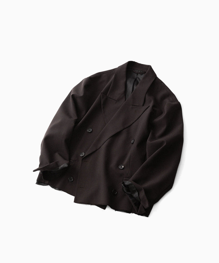 CODA -コーダのBROWN WOOL CUT OFF DOUBLE BREASTED LENTO BLAZERのBROWN公式通販サイトsession福岡セレクトショップ
