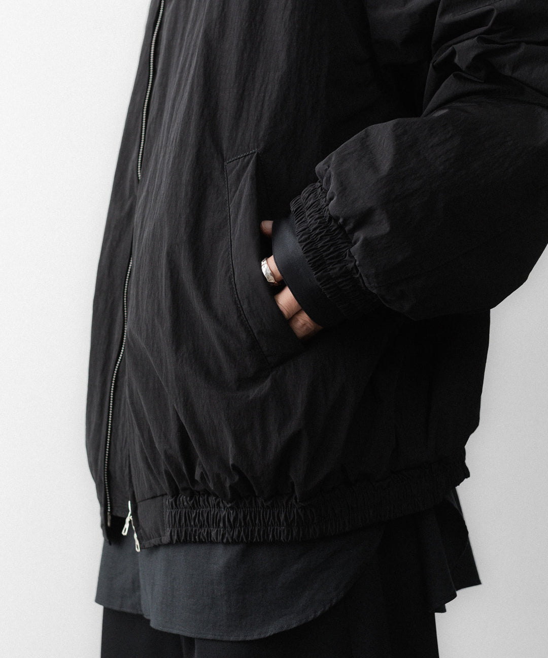 ssstein(シュタイン)のWINDPROOF NYLON PADDED HOOD JACKET - BLACKの公式通販サイトsession福岡セレクトショップ