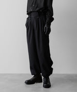 画像をギャラリービューアに読み込む, SUBLATIONS サブレーションズのHEAVY WOOL GABARDINE GURKHA CARGO PANTS - BLACKの公式通販サイトsession福岡セレクトショップ
