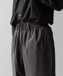 ssstein(シュタイン)の24AWコレクション WINDBREAKER EASY WIDE TROUSERS - CHARCOAL 公式通販サイトsession福岡セレクトショップ