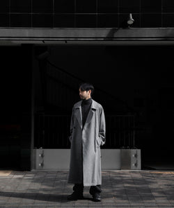 ssstein / シュタイン】OVERSIZED DOUBLE BREASTED COAT - GREY | 公式