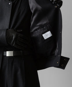 ssstein(シュタイン)の24AWコレクション MELTON STADIUM JACKET - BLACK 公式通販サイトsession福岡セレクトショップ