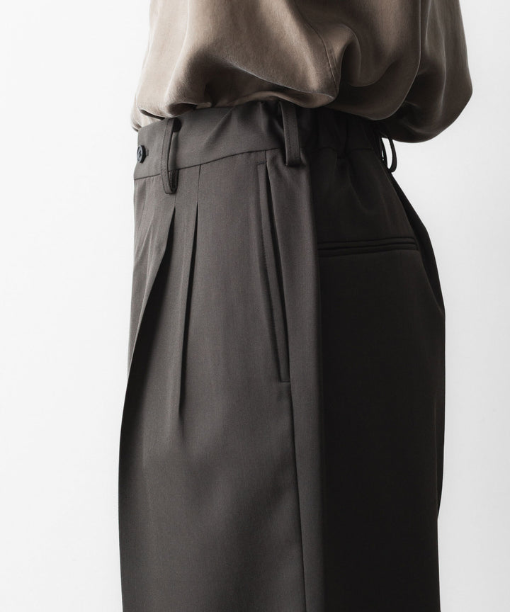 ssstein(シュタイン)のEASY LONG WIDE TROUSERS - GREY KHAKIの公式通販サイトsession福岡セレクトショップ