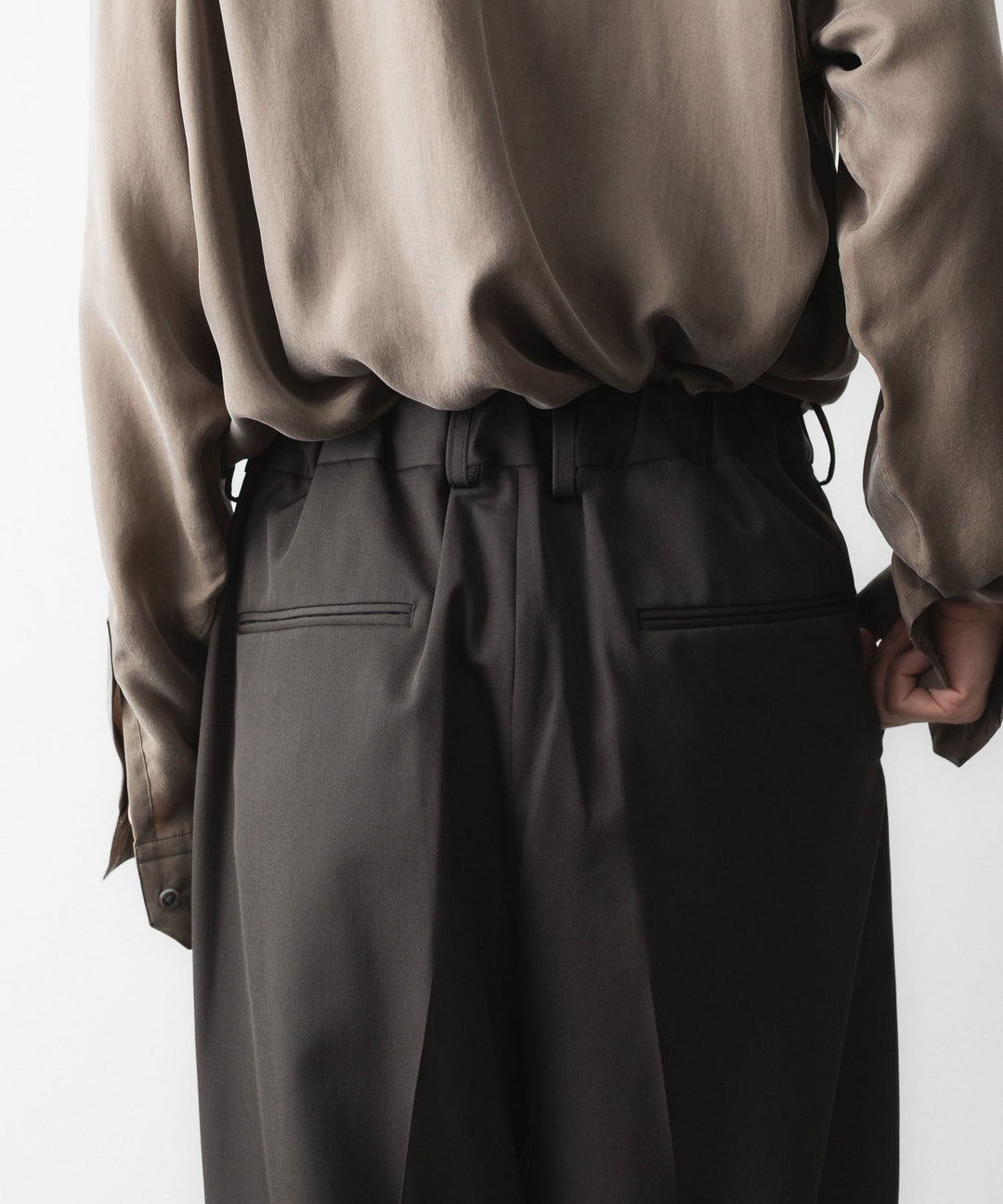 ssstein(シュタイン)のEASY LONG WIDE TROUSERS - GREY KHAKIの公式通販サイトsession福岡セレクトショップ