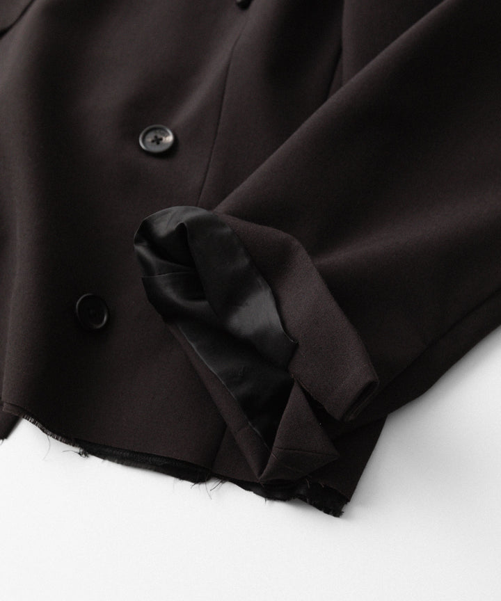 CODA -コーダのBROWN WOOL CUT OFF DOUBLE BREASTED LENTO BLAZERのBROWN公式通販サイトsession福岡セレクトショップ