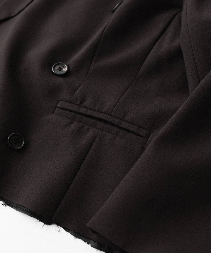 CODA -コーダのBROWN WOOL CUT OFF DOUBLE BREASTED LENTO BLAZERのBROWN公式通販サイトsession福岡セレクトショップ