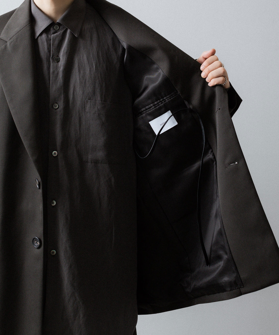ssstein(シュタイン)のOVERSIZED SINGLE BREASTED LONG JACKET - GREY KHAKIの公式通販サイトsession福岡セレクトショップ