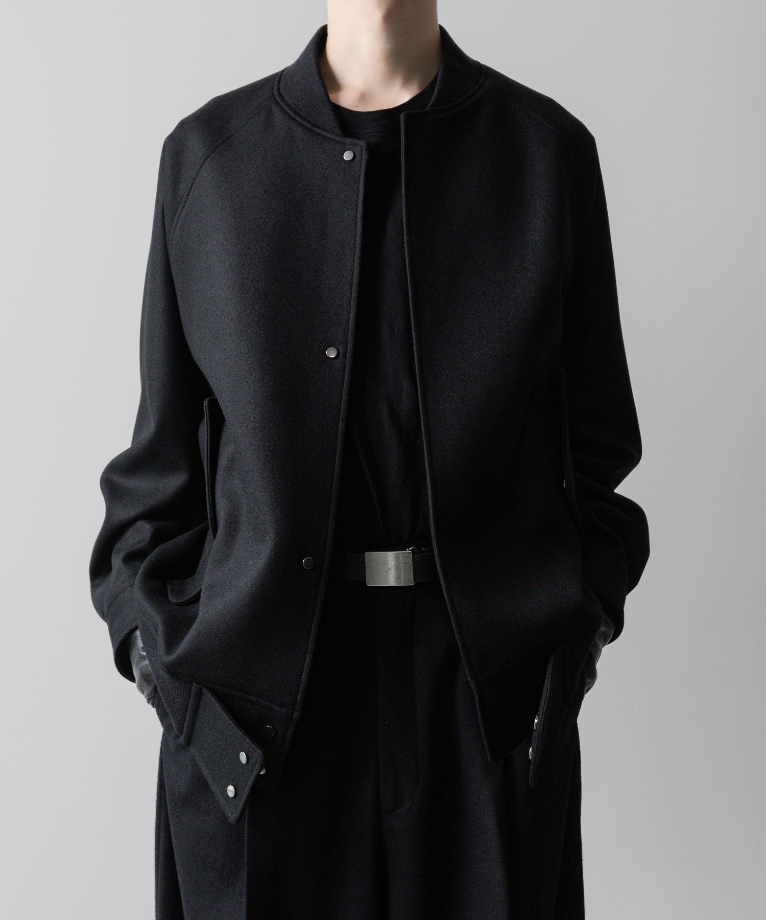 ssstein(シュタイン)の24AWコレクション MELTON STADIUM JACKET - BLACK 公式通販サイトsession福岡セレクトショップ