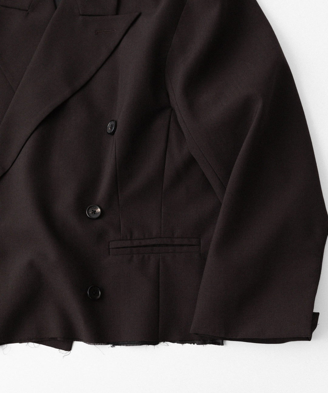 CODA -コーダのBROWN WOOL CUT OFF DOUBLE BREASTED LENTO BLAZERのBROWN公式通販サイトsession福岡セレクトショップ
