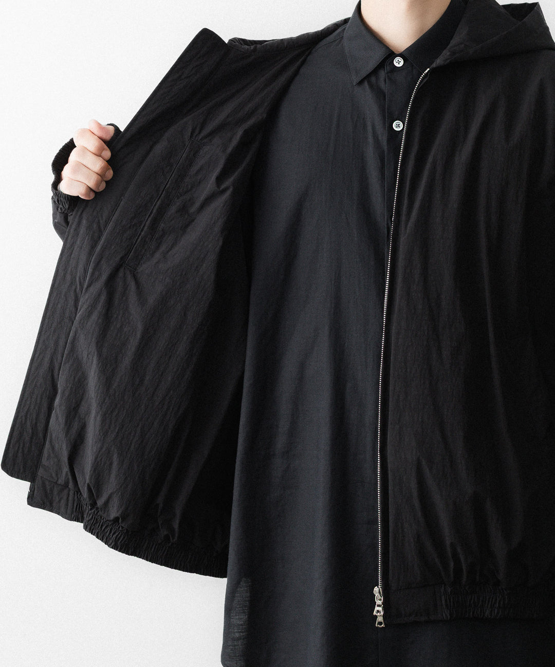 ssstein(シュタイン)のWINDPROOF NYLON PADDED HOOD JACKET - BLACKの公式通販サイトsession福岡セレクトショップ
