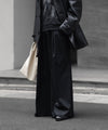 【SUBLATIONS】SUPER140 3TUCK BAGGY TROUSERS - BLACK