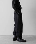 画像をギャラリービューアに読み込む, SUBLATIONS サブレーションズのHEAVY WOOL GABARDINE GURKHA CARGO PANTS - BLACKの公式通販サイトsession福岡セレクトショップ
