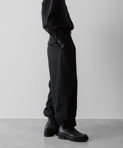 SUBLATIONS サブレーションズのHEAVY WOOL GABARDINE GURKHA CARGO PANTS - BLACKの公式通販サイトsession福岡セレクトショップ