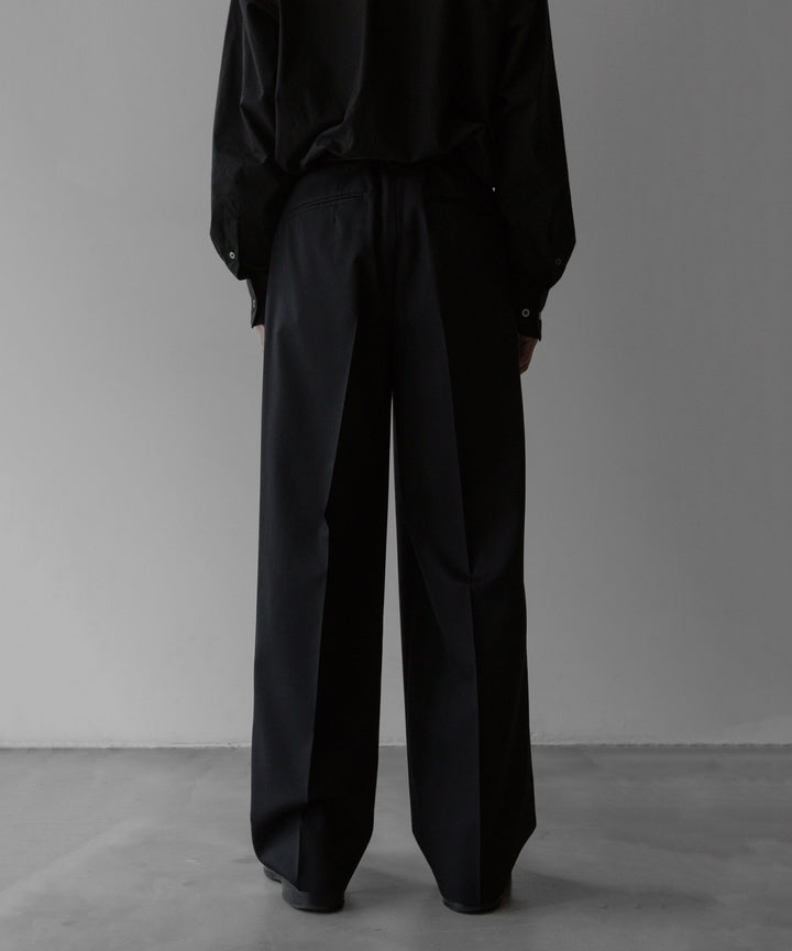 stein(シュタイン)の24SSコレクションLONG WIDE TROUSERS のBLACK