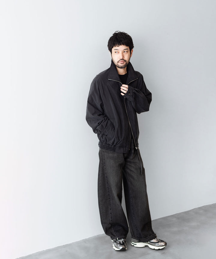 ssstein(シュタイン)の24AWコレクション SILK NYLON ZIP UP BLOUSON - BLACK 公式通販サイトsession福岡セレクトショップ