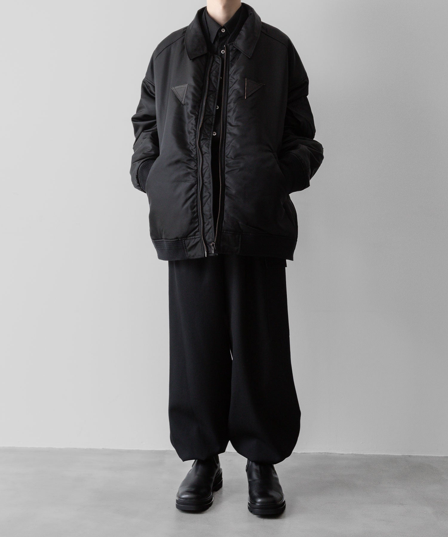 SUBLATIONS サブレーションズのHEAVY WOOL GABARDINE GURKHA CARGO PANTS - BLACKの公式通販サイトsession福岡セレクトショップ