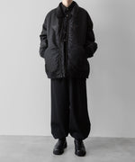 画像をギャラリービューアに読み込む, SUBLATIONS サブレーションズのHEAVY WOOL GABARDINE GURKHA CARGO PANTS - BLACKの公式通販サイトsession福岡セレクトショップ
