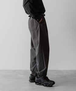 ssstein(シュタイン)の24AWコレクション WINDBREAKER EASY WIDE TROUSERS - CHARCOAL 公式通販サイトsession福岡セレクトショップ