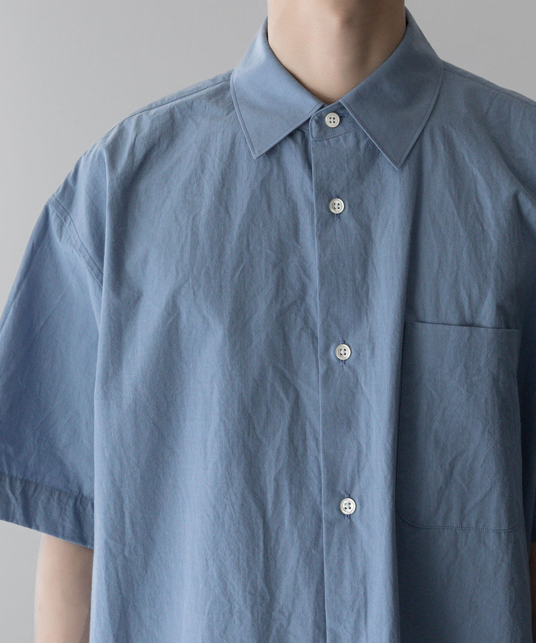 ssstein stein シュタインのOVERSIZED SS SHIRT - BLUEの公式通販サイト sessionセッション福岡セレクトショップ