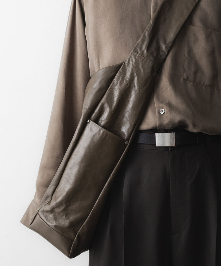ssstein(シュタイン)のGOAT LEATHER SHOULDER BAG - OLIVEの公式通販サイトsession福岡セレクトショップ